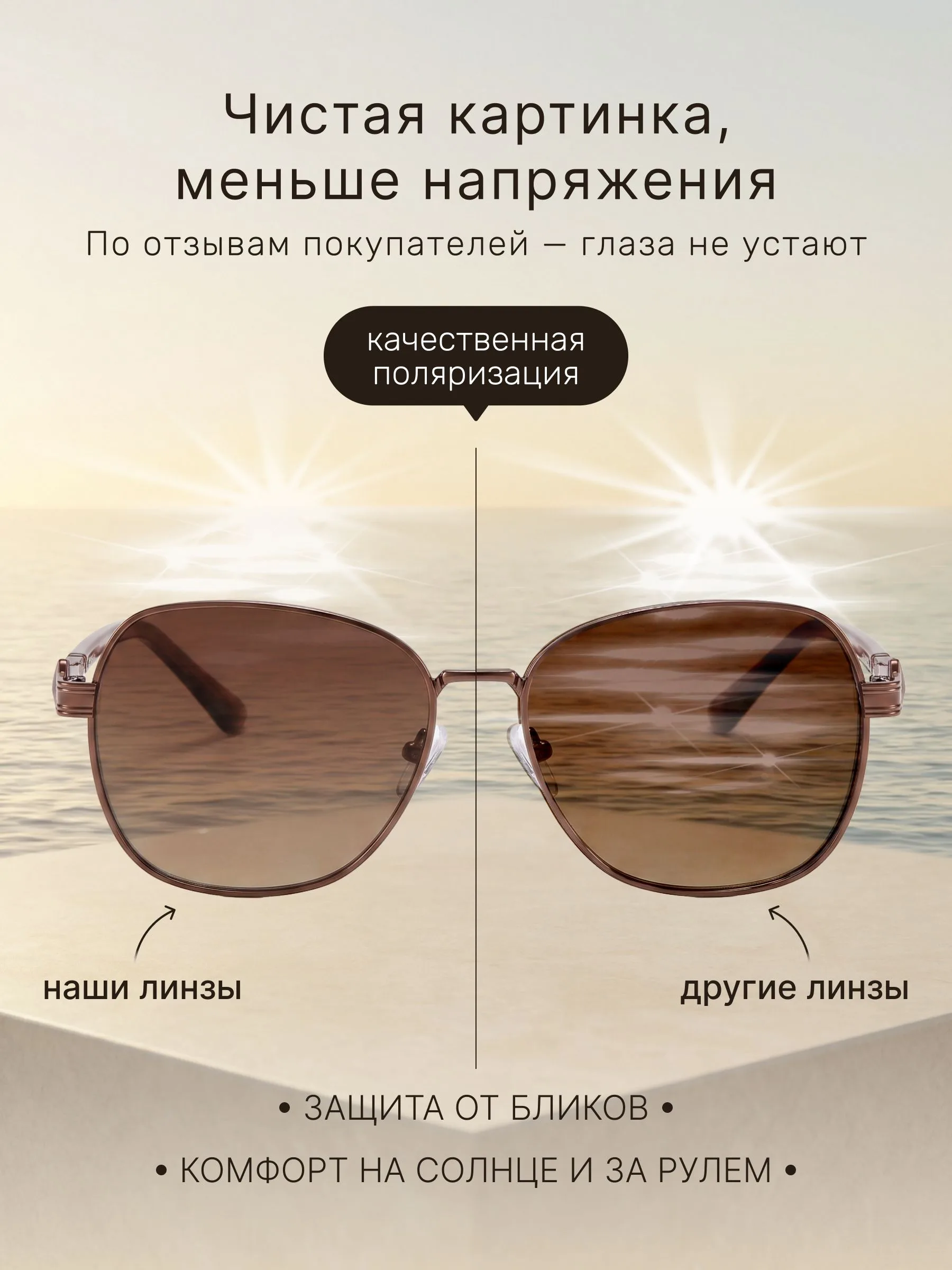 FARELLA | Женские солнцезащитные очки | Квадра