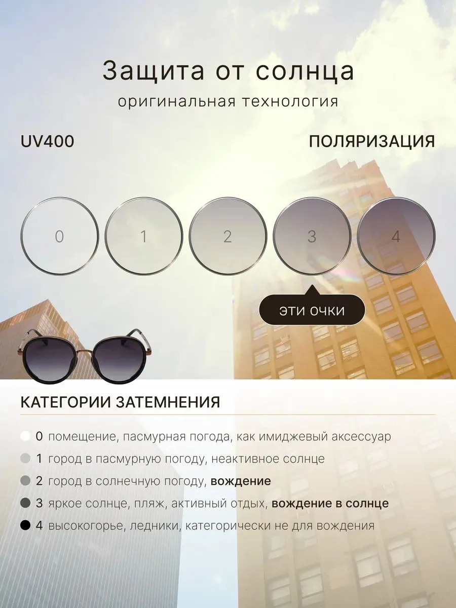 FARELLA | Женские солнцезащитные очки | Аврора